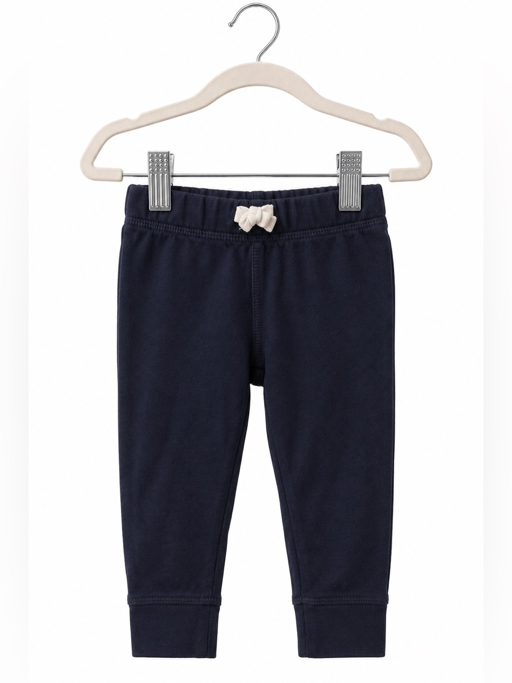 Carter's Navy Leggings with Cream Bow